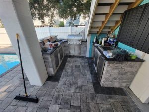 outdoor kitchen paver patio myrtle beach