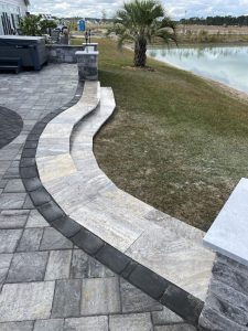 paver patio curved granite steps myrtle beach