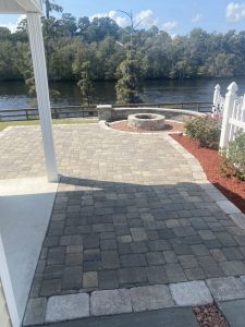 paver patio fire pit river view myrtle beach