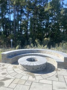 paver patio firepit and seating myrtle beach