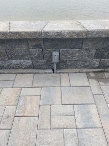 paver patio retaining wall pond myrtle beach
