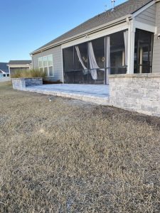 paver patio retaining walls off screen porch myrtle beach