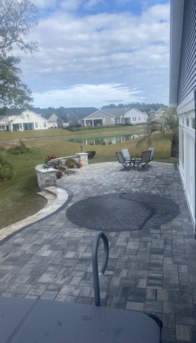 back yard paver patio myrtle beach