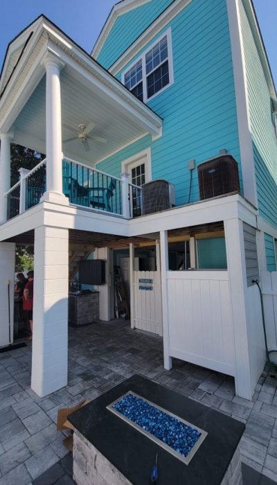 backyard retreat paver patio myrtle beach