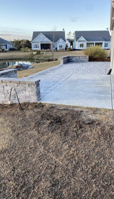 concrete and paver patio myrtle beach