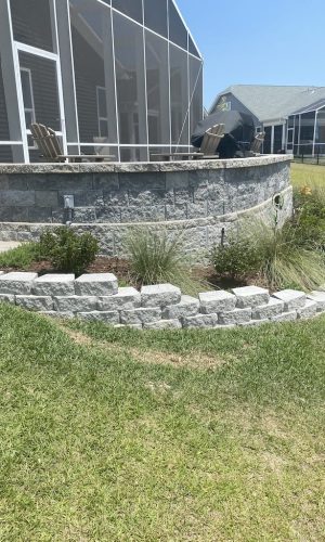 paver decorative retaining wall