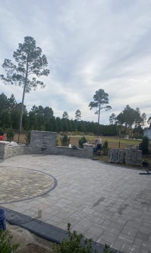 paver patio retaining walls myrtle beach