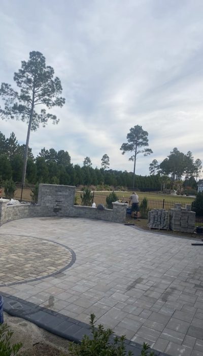 paver patio retaining walls myrtle beach