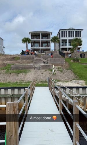 paver retaining wall hillside myrtle beach