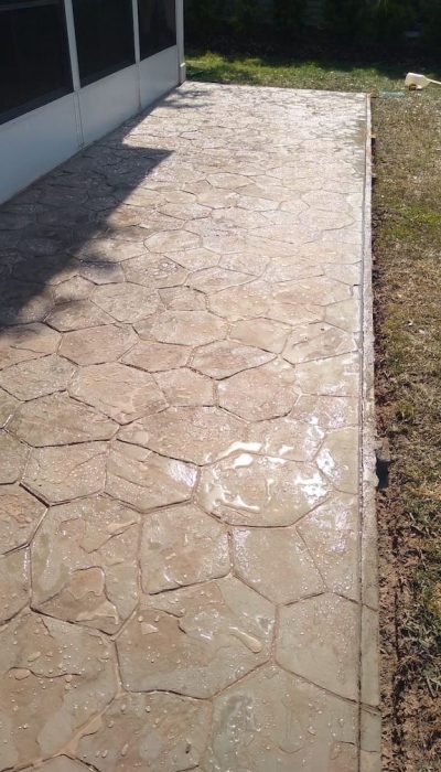 stamped concrete patio myrtle beach