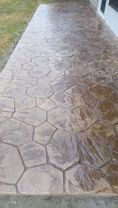 stamped concrete stone pattern